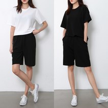 코디제이 여자 트레이닝복세트 W에어엠보5부세트 상하의세트 반바지세트 빅사이즈