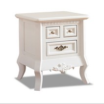 SL겔러리 원목 협탁 침실 다용도 브라운 화이트, 08]비비2단-화이트