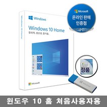 [마이크로소프트 정품]윈도우10 정품 패키지 Home 처음사용자용 USB, 윈도우10 홈 정품 USB 패키지