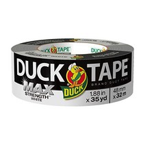 Duck Max Strength 240866 Duct Tape 1-Pack 1.88 Inch x 35 Yard White null