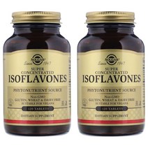 Solgar 이소플라본 Isoflavones Super Concentrated 120정 2팩