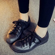 제이스토어 / 블랙 고무 운동화 스타일 레인 스니커즈 데일리 코디