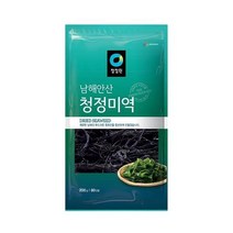 청정원 엄마손맛 맞벌이 우리가족 남해안산 청정 미역 200g (80인분) 국민국 아기국 산모 자취 집밥 간편식 오이냉국 무침 생일 산모 출산 미소장국, 8개