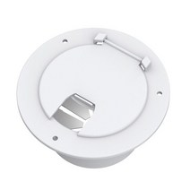 Rv 캐러밴 캠핑카 카라반RV 캠핑카 트레일러 모터 홈 전원 코드 보호기 해치 커버 라운드 안티 uv 5.2 인치, 02 White, 02 White