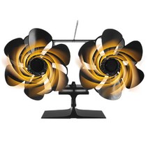 벽난로 열로 작동하는 저소음 팬 전기 난로 펠렛/목재/로그 장작 난로용