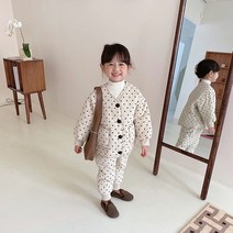 안나 여아 가을 겨울 패딩 투피스