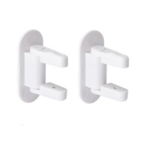 사각턱 문 손잡이 안전잠금장치 화이트, 6개