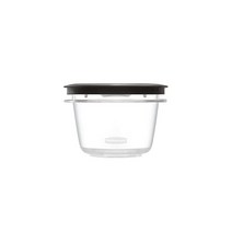 Rubbermaid (2팩) 프리미어 식품 보관 용기 2컵 용량 투명 플라스틱 얼룩 방지 냉동고 사용 가능 전자레인지 사용 가