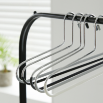 [홈앤하우스] 논슬립 옷걸이 PVC 멀티 코팅 바지걸이 5p 모음, 상세 설명 참조, 색상:블랙 / 사이즈:단품