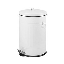 핑크/블루/블랙 무소음 양철 컬러 휴지통 5L, 블루5L, 1개