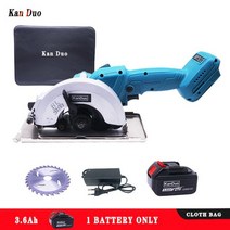 밴드쏘 밴드쏘 각도절단기 목공용절단기 미니21V 5 인치 목공 브러시리스 무선 전기 원형톱 미니 고전력, [01] 3.6AH battery 1C, [02] 한국플러그, 01 3.6AH battery 1C_01 미국