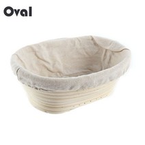 빵발효기 8크기 타원형 반죽 Banneton Brotform 등나무 빵 교정 증명 바구니 발효 고리 버들 주방 용품, 05 13X6cm Round