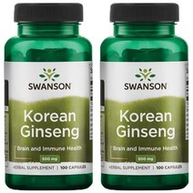 스완슨 코리안 진셍 500mg 캡슐