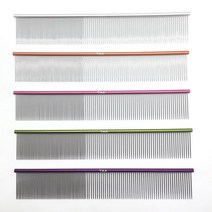 애견 미용 빗 강아지 미용 브러쉬 푸들콤 비숑콤, 오렌지 22cm