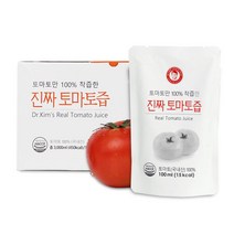 김재식헬스푸드 진짜토마토즙 100ml x 30팩(총1박스), 기타