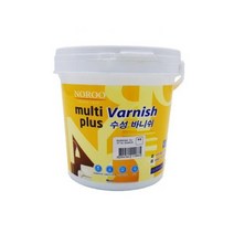 노루 멀티플러스 목재용 수성 바니쉬 투명 백색 무광 반광 유광 1L, 제품선택, 투명 반광 1L