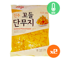 진주햄 진주 꼬들 단무지 1kg (아이스박스포장, 2개