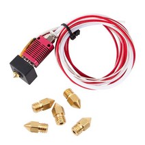 분무기 고익 고압 Ender 3 Hotend 조립 엔더 프로 압출기 키트 24V 40W 실리콘 커버 + Creality 프로용 0.4mm 노즐, 1 set, CHINA, with 5 nozzles