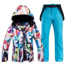스키복 스노우보드 -30도 스키 복 여성 겨울 여성 스노우 보드 재킷과 바지 따뜻한