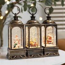 OMT 크리스마스 오르골 워터볼 캐롤+반짝이날림+LED OCR-SNB2101, 산타