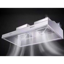 업소용 대형 부엌 배출기 덕트 주방 후드 가스렌지, 100x60x45CM 단일팬 680W
