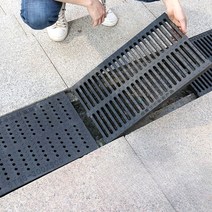 하수구 커버 트렌치 수영장 하수구 드레인 배수구 뚜껑, 길이500x폭200x높이20mm(스트립홀)