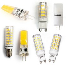 엘이디 led jc 핀램프 g4 핀led GU5.3 핀전구 G9 할로겐 E14 E17 미니전구 미니램프 12V 220V 전구 주광 주백, 02.룩스램 핀램프 G4 12V 3.5W, 전구색 (따듯한 주황색), 1개