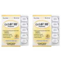 캘리포니아골드뉴트리션 락토비프 LactoBif 프로바이오틱스 1000억 30베지캡슐, 30정, 2개