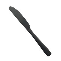 수저세트 집들이선물 젓가락 맞춤 숟가락 신혼부부 모던 블랙 매트 나이프 포크 스푼 식기류 디저트 식기 스테인레스 스틸 주방 은식기, 없음, 3.1Pc Dinner Knife