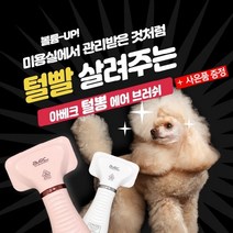 아베크 털뽕 에어 브러쉬 (화이트) 강아지 고양이, 에어브러쉬[화이트]+피카츄라이트스카프M