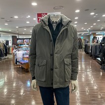 트레몰로 (주)세정 어반 남성복 브랜드 21년 겨울 카키 양털 카라 캐주얼 덕다운 사파리 패딩 점퍼 TRNKDXWA241 -7881