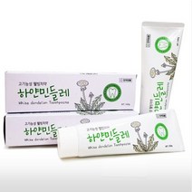 하얀민들레 치약 160g 고기능성 웰빙치약 잇몸질환 구내염, 4개-1세트