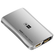 캡쳐보드 HD 비디오 캡처 카드 USB 3.0 루프 아웃 HDMI 호환 PS4 5 스위치 캡처용 오디오 마이크 스트리밍 4K 60fps, [01] 4K-HDMI, 1.4K-HDMI