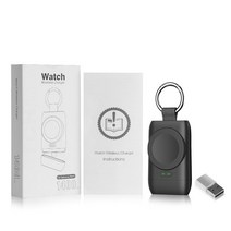 2ㅣ무선 충전기 휴대용 삼성 갤럭시 시계 4 마그네틱 USB C 충전 도크 갤럭시 3/활성 2 1400mAh 보조베터리, 01 Black