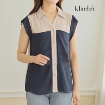 [클라셰] KLACHE 컬러믹스쉬폰블라우스_CB2MBL032A