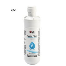 냉장고정수기필터 냉장고정수필터 lt1000p 냉장고 물 필터 쉬운 설치 플라스틱 홈, 2개