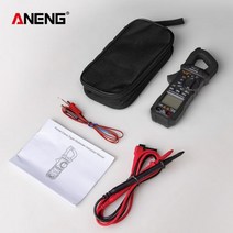 후쿠메타 전기 측정기 클램프 테스터기 디지털 멀티 미터 전류 테스터 전압계 자동 범위, ST209 Black