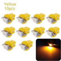 도어라이트 10Pcs LED 라이트 자동차 게이지 속도 대시 전구 혼다 시빅 무겐 충전 Accords CRV Hrv 재즈 CB, 한개옵션1, 05 YELLOW