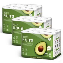 한예지 천연펄프 키친타올 130매 6롤, 18개