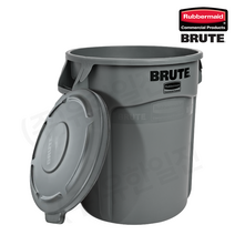 러버메이드 벤티드 브루트 통 + 뚜껑 37리터 회색