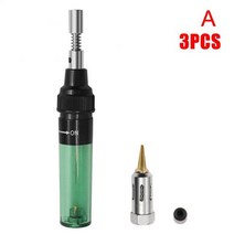 무선히팅건 열풍기 농업용 소형 공업용드라이기 휴대용 가스 납땜 인두 가스 블로우 토치 건 1300 섭씨 가열 도구 블로우 펜 토치 홈 용접 도구, 3개