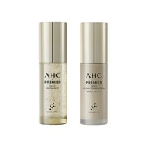 [ 홈쇼핑 동일 ] AHC 프리미어 골드 글로우 물광 파운데이션 30ml+메이크업 베이스 30ml, AHC 골드 파운데이션+메이크업 베이스, AHC 골드 글로우, 파운데이션 30ml+메이크업베이스 30ml