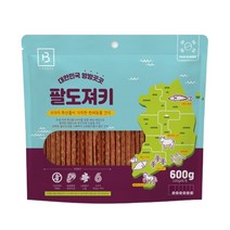 BTREATS 팔도 강아지 져키 600g, 황태+소간+말고기+멸치+꿀고구마+녹차 혼합맛, 4개