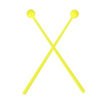드럼스틱 채 1 가방 16pcs 실용적인 휴대용 경량 재사용 가능한 핸드 헬드 드럼, 노란색