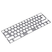 키보드받침 원목받침대 범용 아노다이징 포지셔닝 보드 플레이트 CNC 알루미늄 브러시 마감 GH60 60 키보드용 DIY 지원 ISO ANSI WKL, Gray+Plate Only