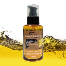 GT 알파독 애완동물 애견 오메가 3 연어 오일 120ml, 단품