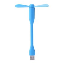 10 PCS 유연 미니 USB 팬 저전력 Bendable 휴 보조베터리 노트북/충전기 여름 쿨러 가제트, 04 Blue_01 1 PCS