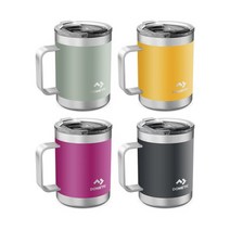 도메틱 써모머그 450ml-모스 글로우 오키드 슬레이트 보온 보냉 텀블러 캠핑용품