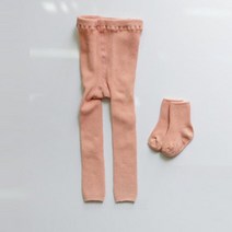 도레미 셋업타이즈(무발타이즈+양말세트)-샤벳오렌지(1P) 아동 주니어 양말