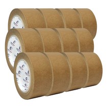 HORSE POWER 홀스파워 범용 도장 문구 종이 마스킹테이프 브라운 45mm x 40M, 12개입